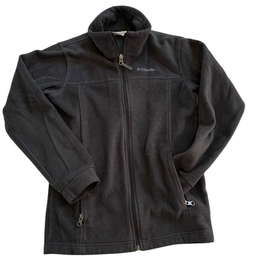 Columbia Fleece Full Zip Jacket Black Size M (10/12)